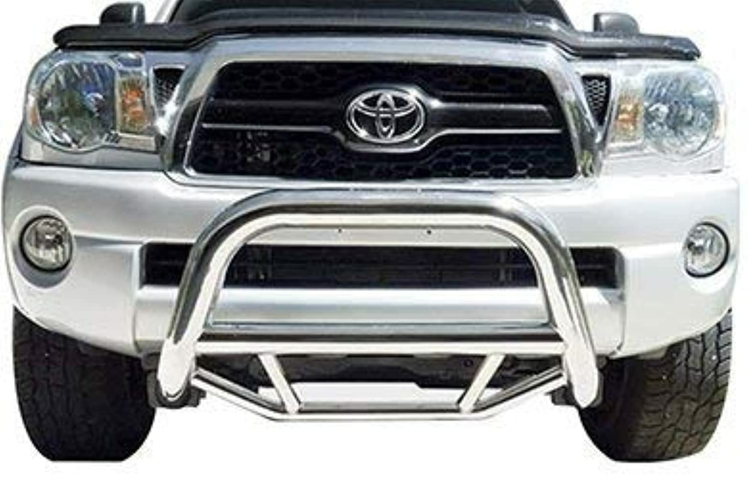 Max Bull Bar Black Off Road Black Horse No Skid Plate Compatible with 2006-2018 Toyota RAV4 (Excludes 2018 Adventure Trim)-MBB-TOB4401