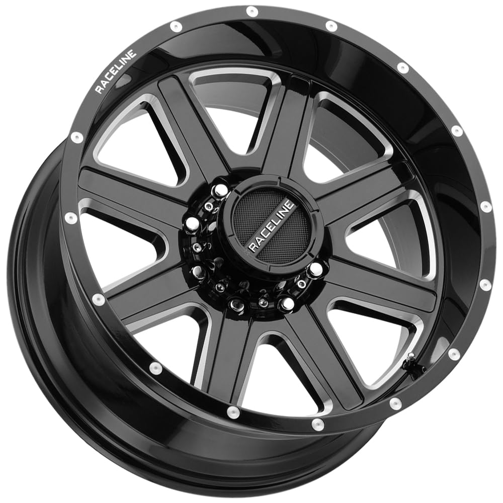 Gloss Black Raceline Wheels 940M HOSTAGE Milled Wheel (17 x 9. inches /5 x 139 mm, 0 mm Offset)