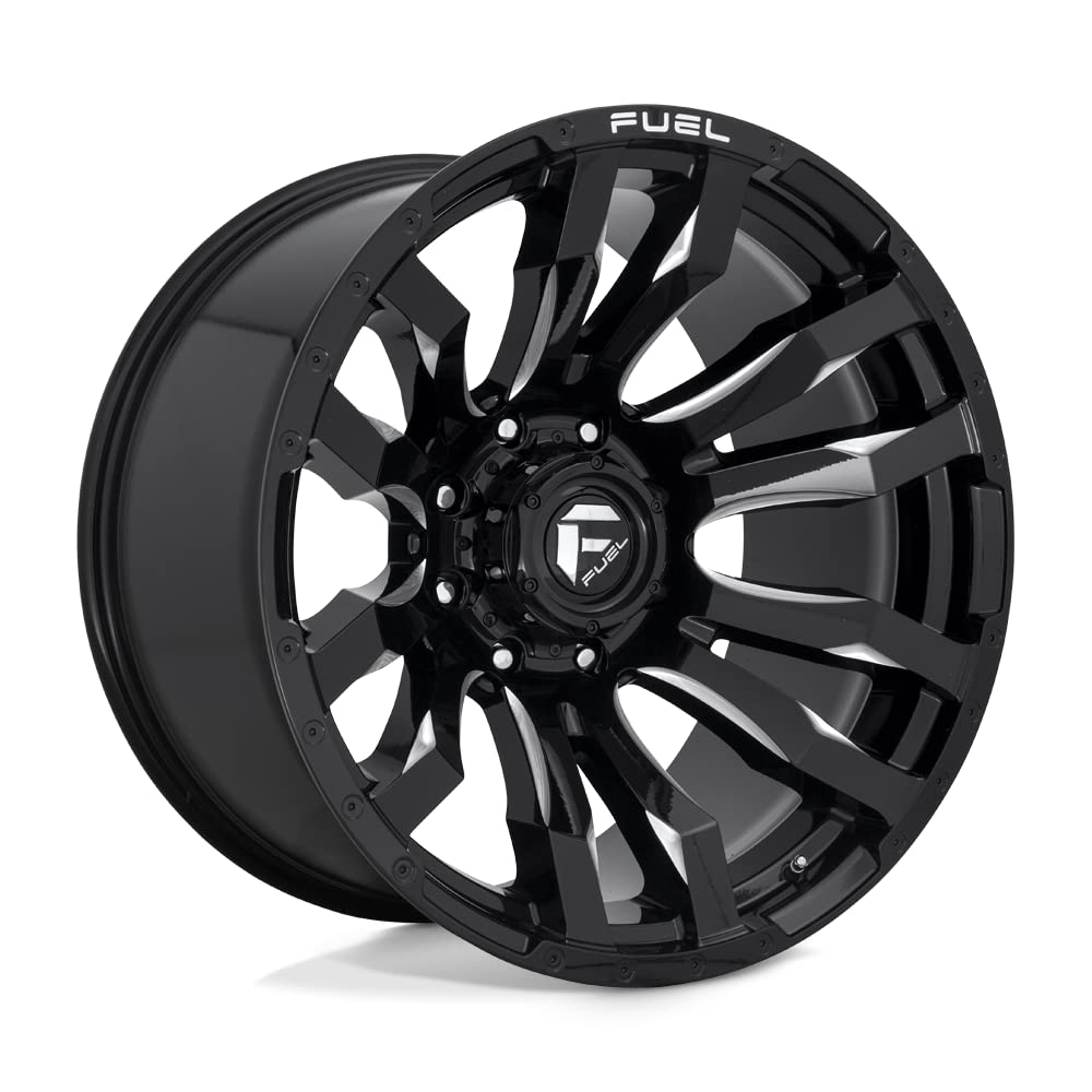 1PC Fuel D673 22X12 8X6.5 GL-BLK-MIL -44MM - D67322208247