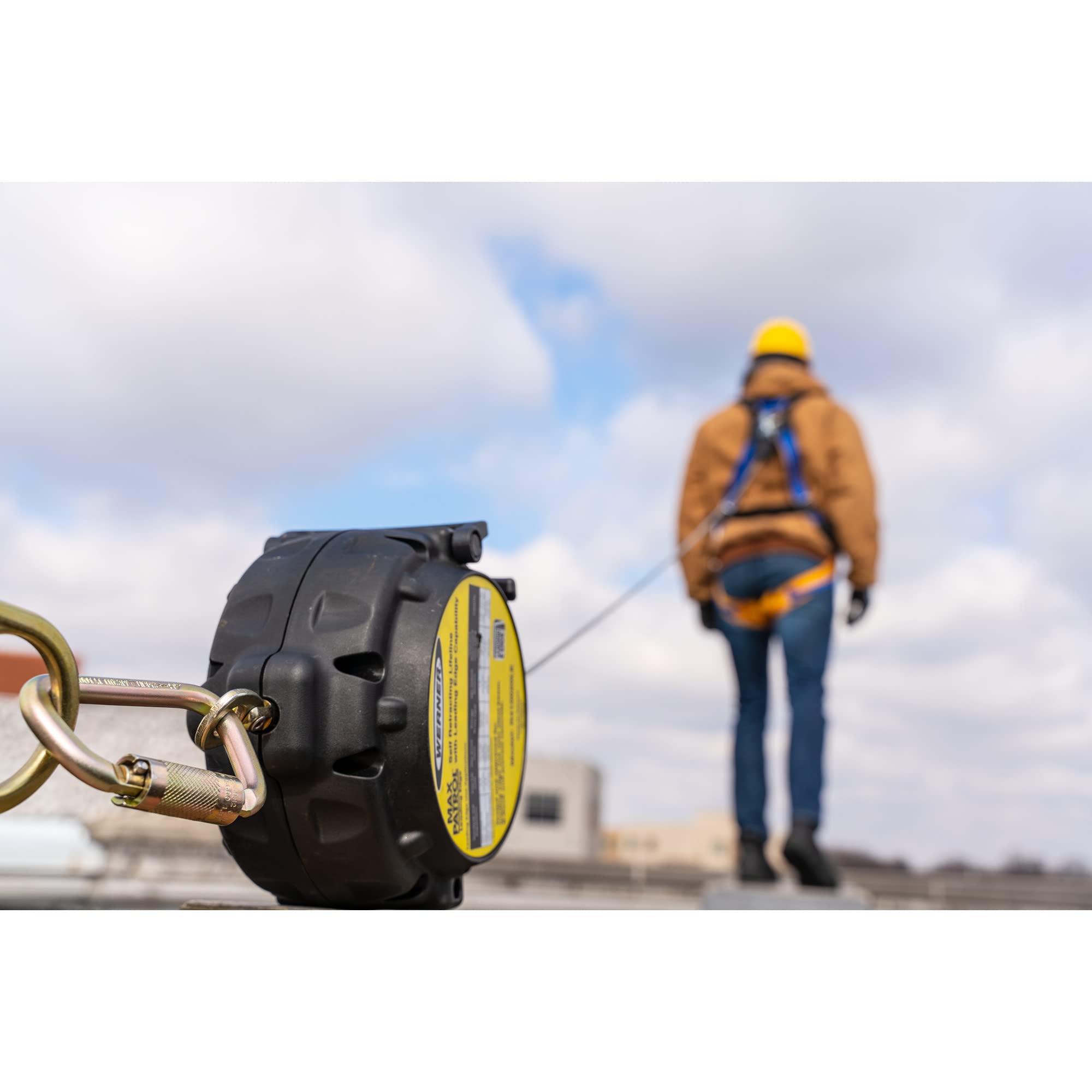 30-Foot Werner R410030LE Max Patrol Self-Retracting Lifeline, Leading Edge Capability, 1per Pack