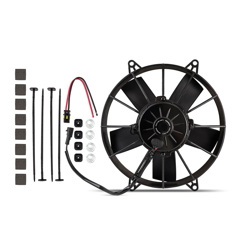 Mishimoto Race Line MMFAN-10HD High-Flow Radiator Fan, 10" Universal Fit, 12 Volts, Black