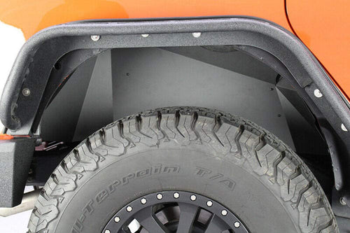 FISHBONE Jeep JK Offroad Inner Fenders 07-17 Wrangler JK Front/Rear Set of 4 Aluminum Black Powdercoat
