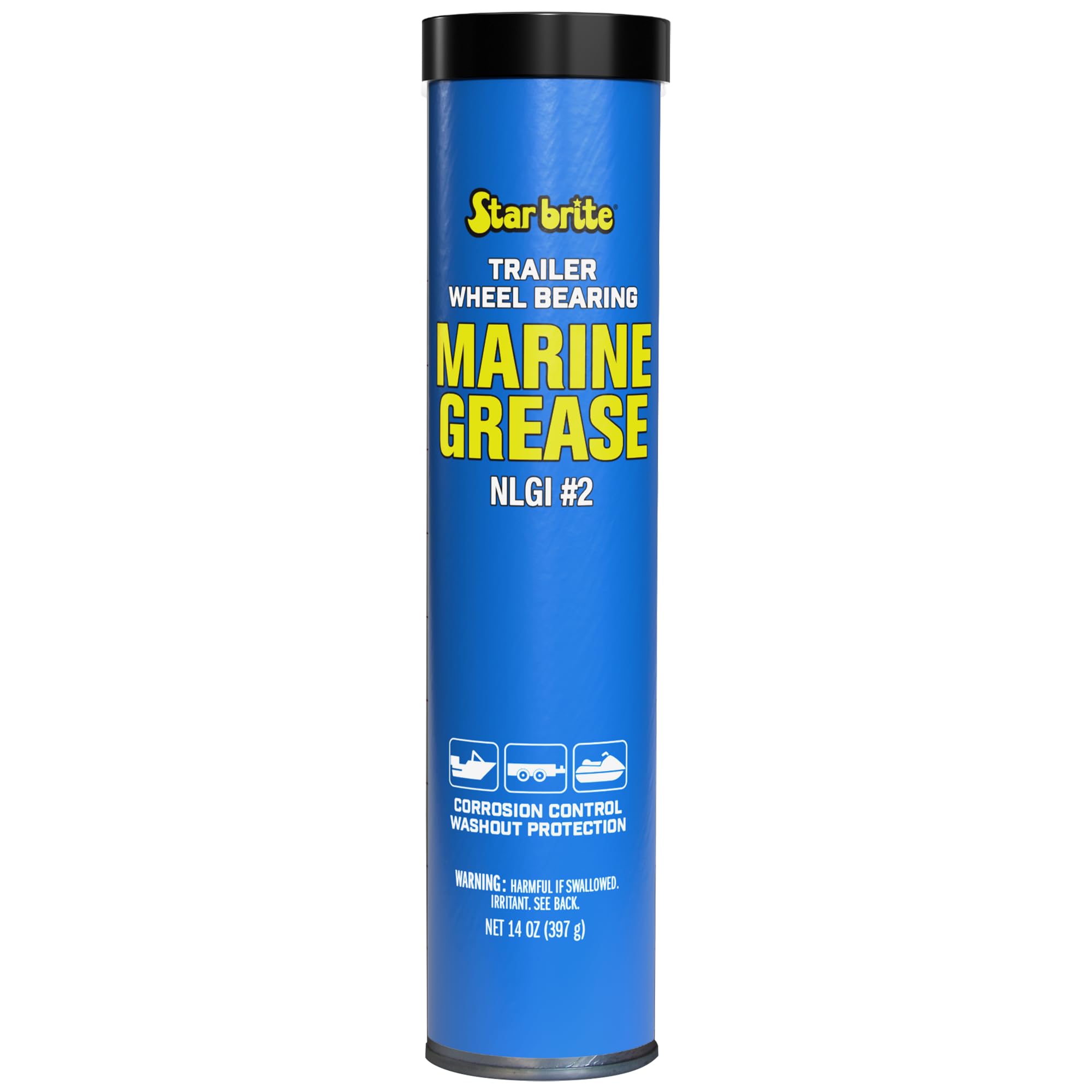 Wheel Bearing Grease STAR BRITE - Marine Grade Boat Trailer - 14 OZ Grease Gun Cartridge (026014)
