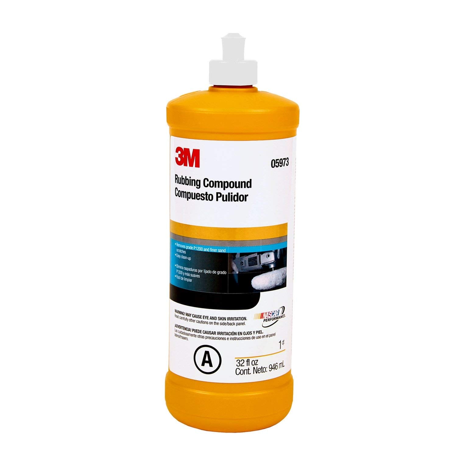 3M Rubbing Compound (05973), 05973, 1 Quart, 6 per case [You are Purchasing The Min Order Quantity which is 6 Bottles]