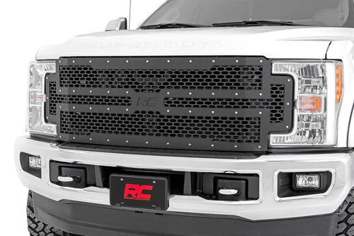 Rough Country Mesh Black Grille Insert for 2017-2019 Ford Super Duty - 70213