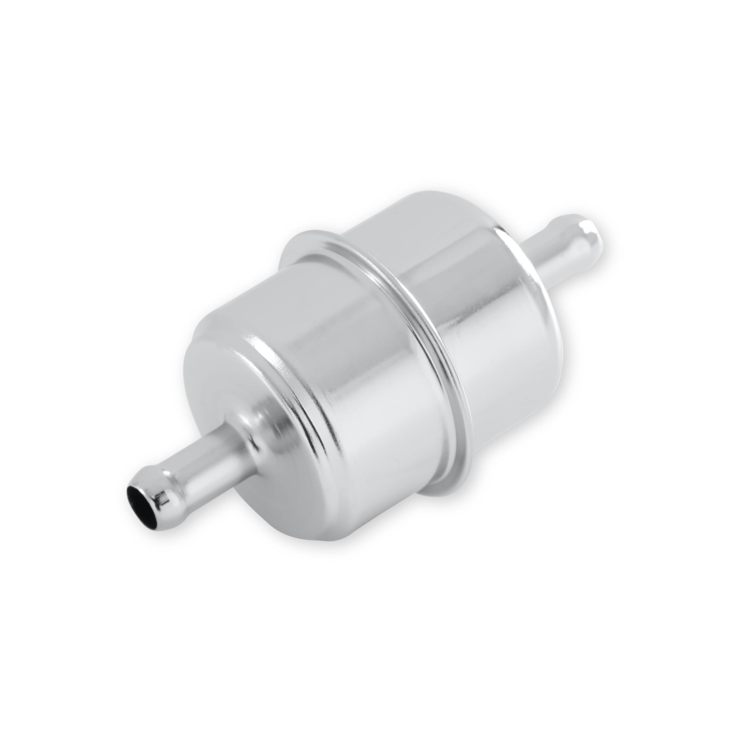Chrome Mr. Gasket 9746 Fuel Filter - Fits 3/8 Inch Hose