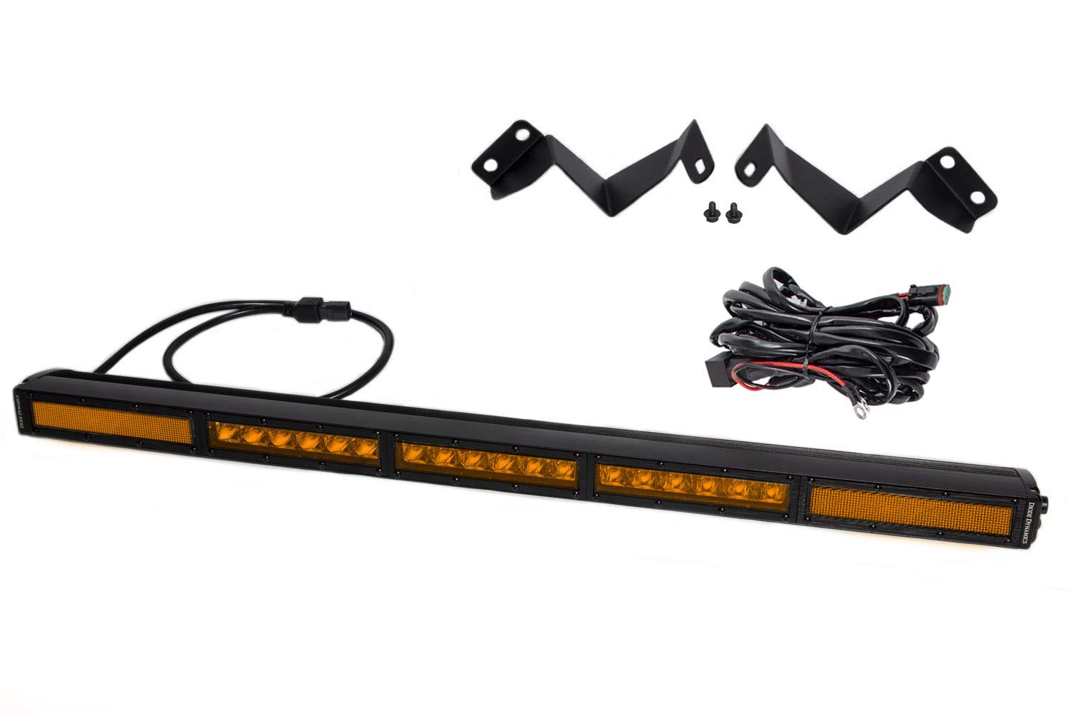 Diode Dynamics 30" Stealth Amber Combo LED Light Bar Kit compatible with Toyota Tacoma 2016-2023