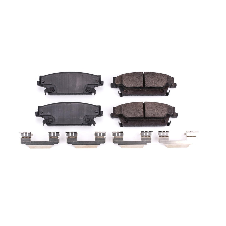 Power Stop Front Brake Kit For CTS Cadillac 2006-07 |SRX 2004-09 |STS 2005-11 - Ceramic Brake Pads With Installation Hardware, 17-1020