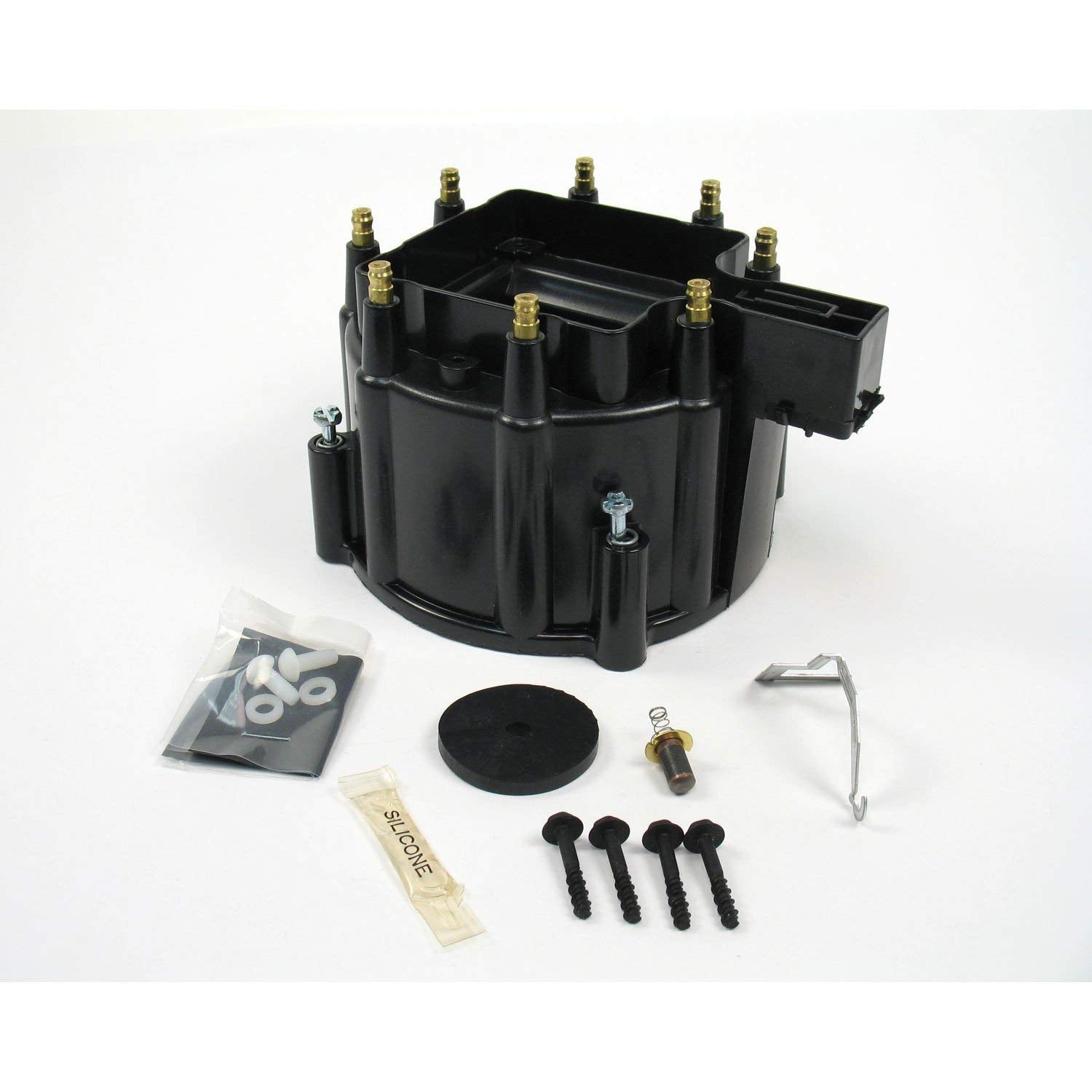 Flame-Thrower Black HEI Distributor Cap Pertronix D4050