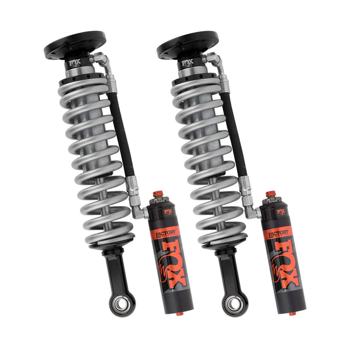 Fox 2.5 Factory Series Coilover Reservoir Shock Adjustable Fox; Black/Zinc; Extended 25.585 in.; Collapsed 18.855 in.; Stroke 6.73 in.;