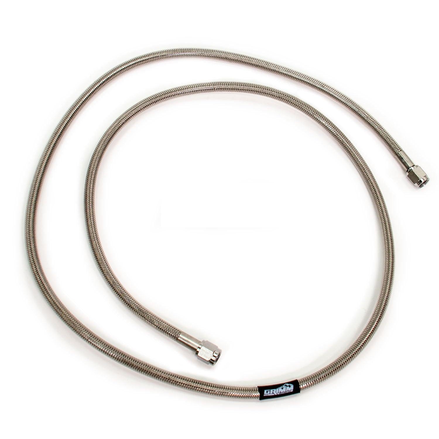 Offroad Grimm Stainless Steel Air Hose for Air Compressors, 60 inch lines w/JIC-04 swivel fittings