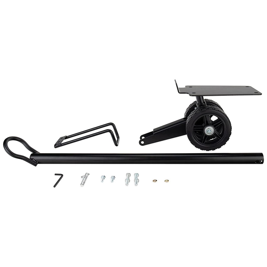 Camco Steerable Wheel Kit for 28 & 36-Gallon Rhino RV Tote Tanks - Features No-Flat Front Steerable Wheels, 24" Tow Bar & More RV Accessories (39011)