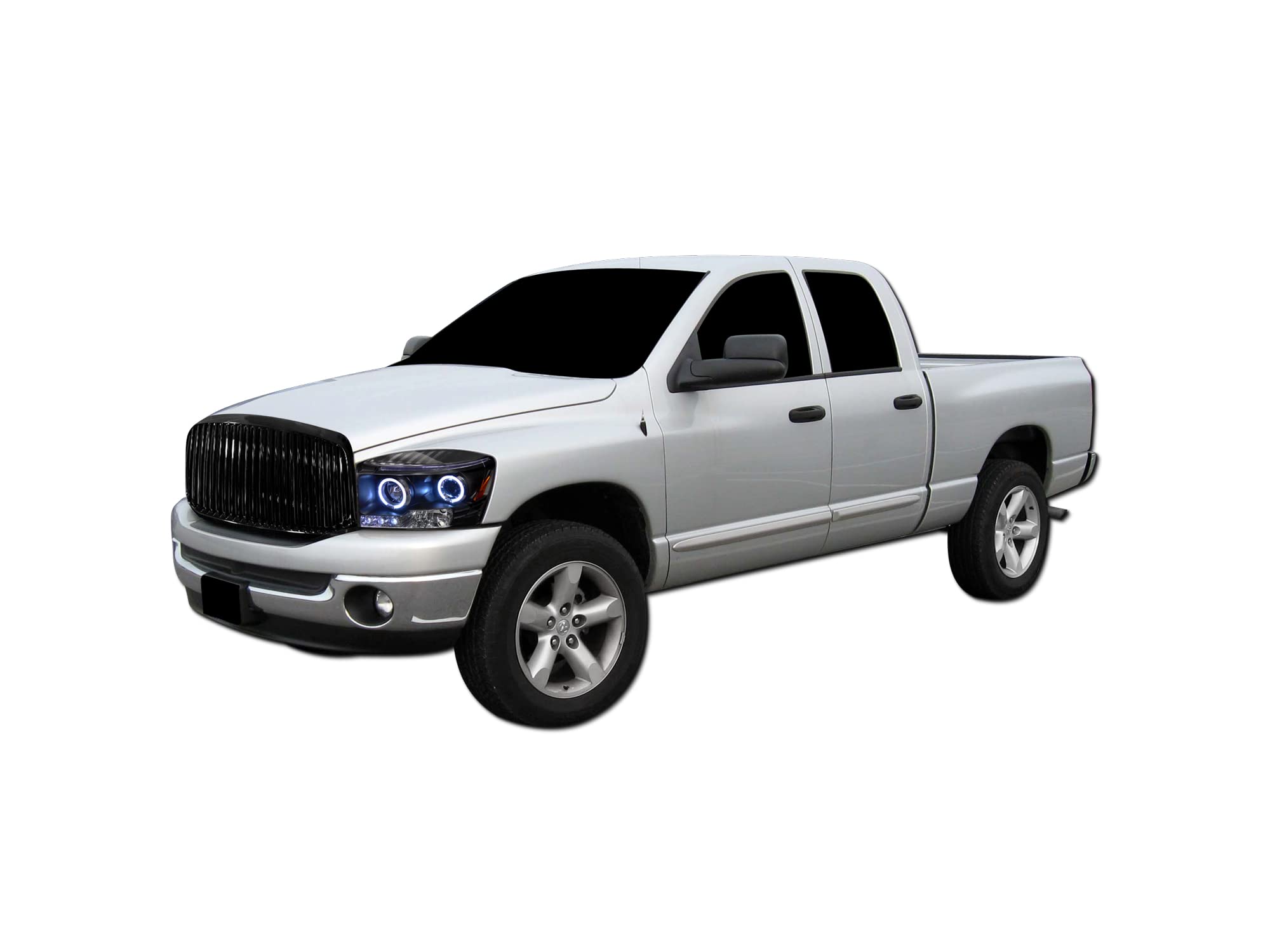 Vertical Front Hood Grille Armordillo USA - Gloss Black Fits 2006-2009 Dodge Ram 2500/3500