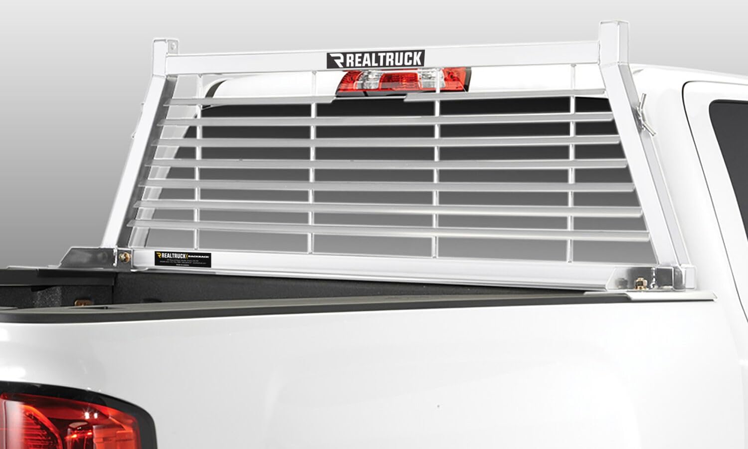 BACKRACK RealTruck Safety Rack Frame Only, White | 12900W | Fits 2019-2025 Chevrolet/GMC Silverado/Sierra 1500; 2008-2019 & 2022-2025 Toyota Tundra; 2009-2025 Ford F-150 & Others