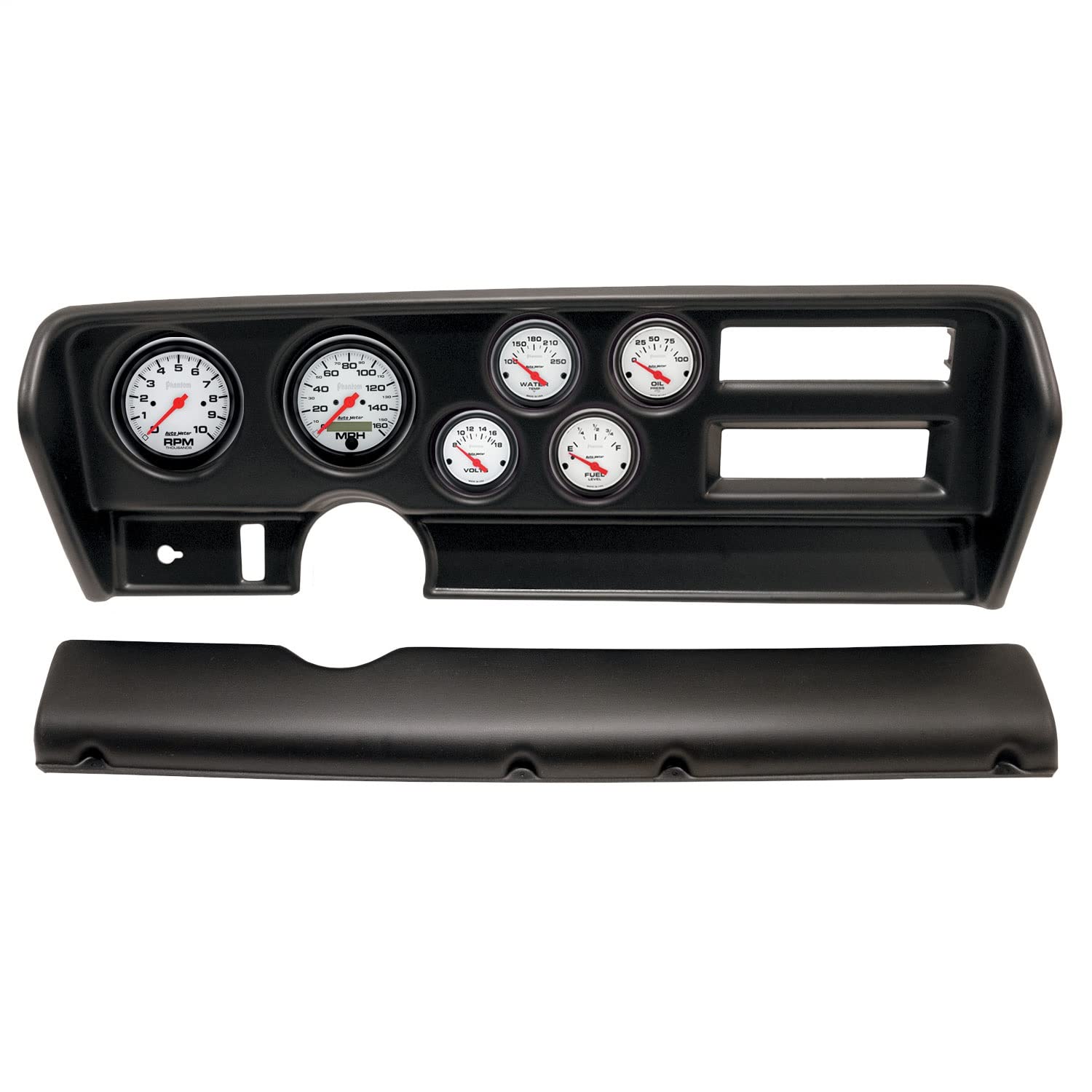 AutoMeter Dash Kit Direct Fit, (3 3/8" X2, 2 1/16" X4), Pontiac GTO Ac 70-72, Phantom (2915-09)