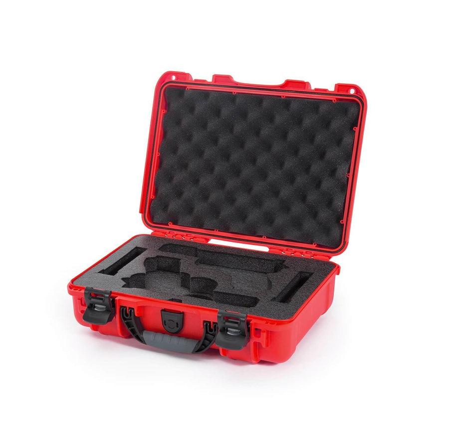 Glock Pistol Hard Case Nanuk 910 Waterproof 2UP - Red (910-GLOCK9)