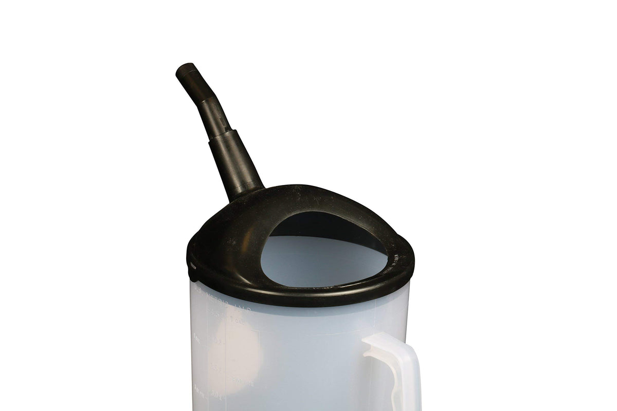 Heavy Duty WirthCo 94046 Graduated Measuring Container with Spout - 4.5 Quart Capacity Funnel king