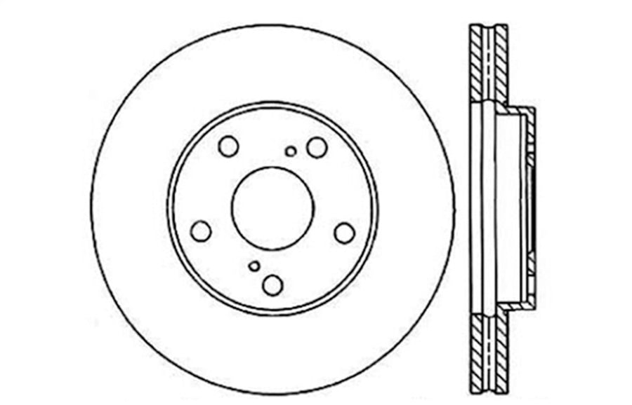 Sport StopTech 128.44079L Cross Drilled Brake Rotor (Front Left), 1 Pack