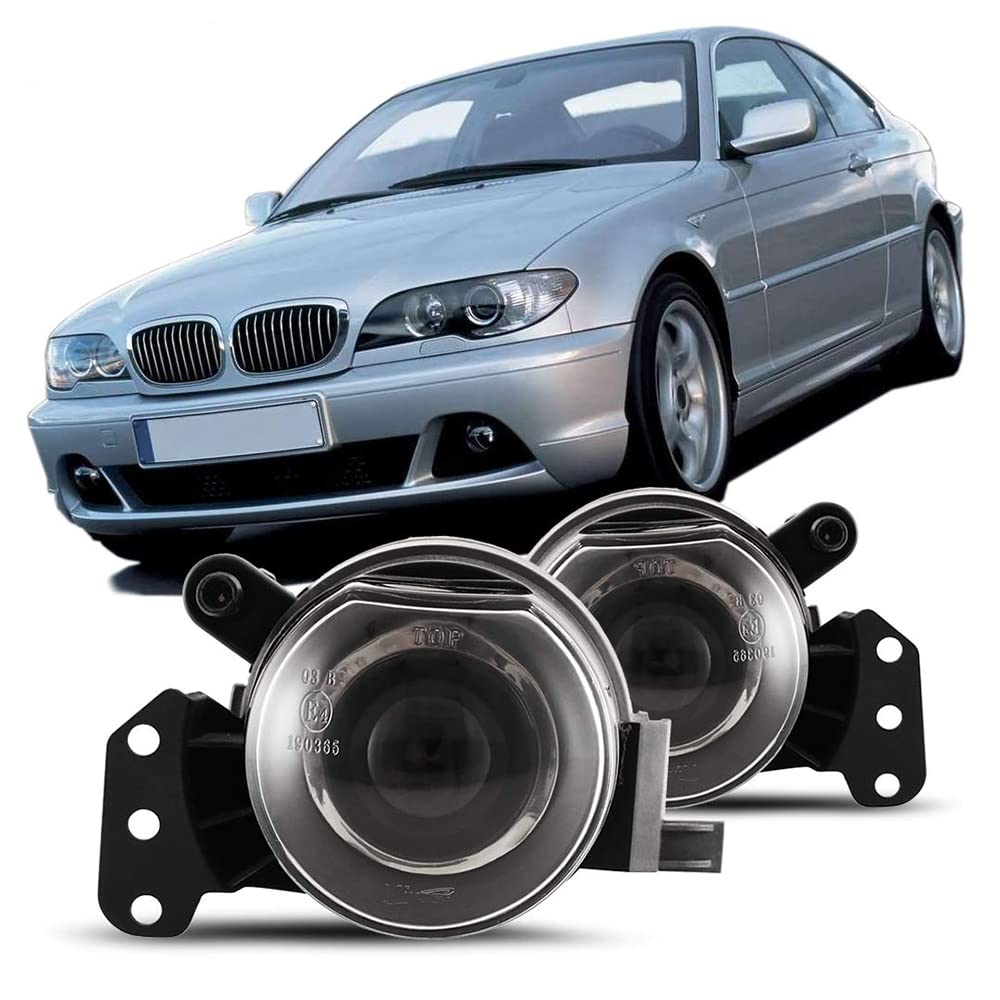 Winjet Euro Projector Driving Fog Lights Compatible with [2003 2004 2005 2006 BMW 3 Series]
