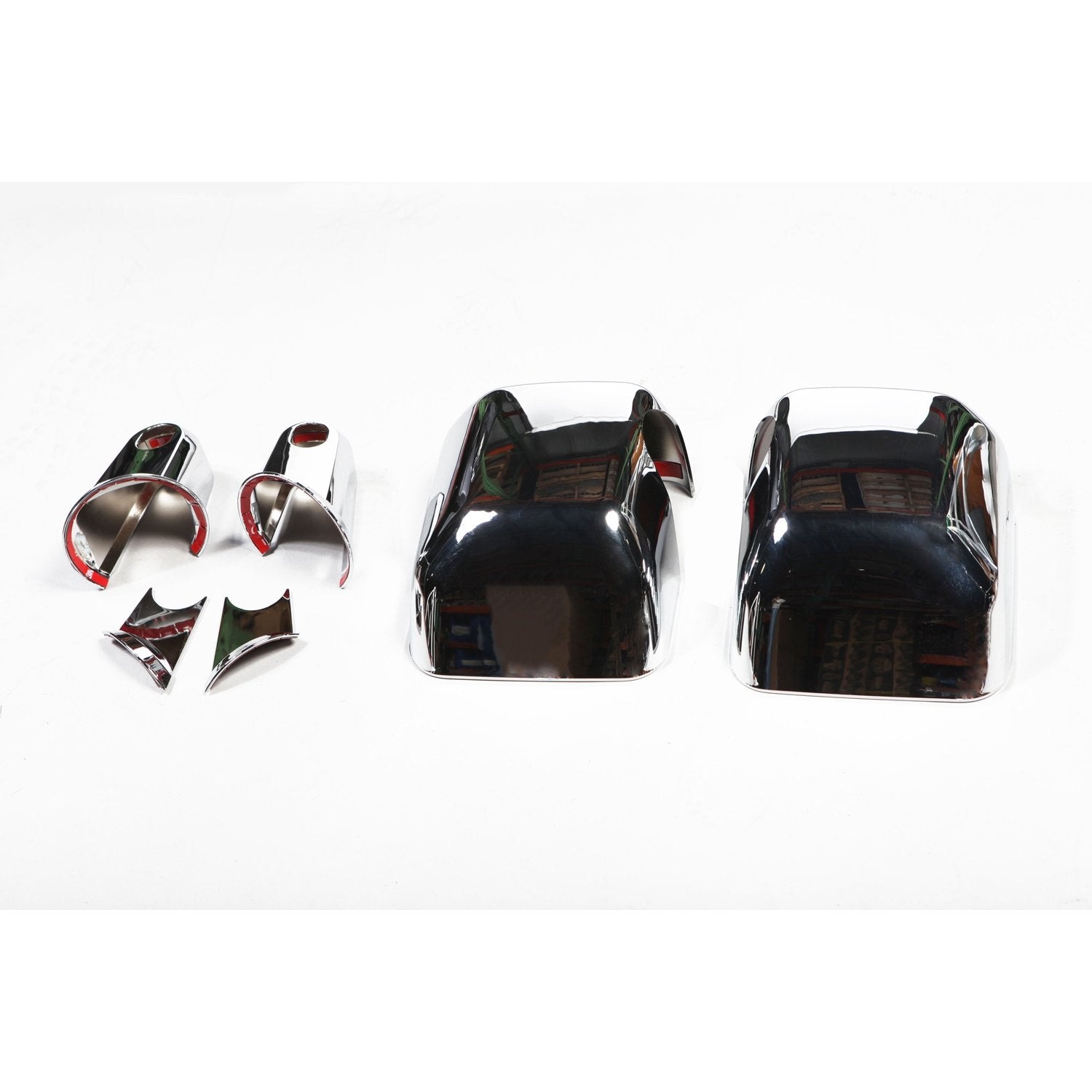Door Mirror Arm Cover Kit, Chrome, Rugged Ridge | 4 Piece | 13311.03 | Fits 2007-2018 Jeep Wrangler JK