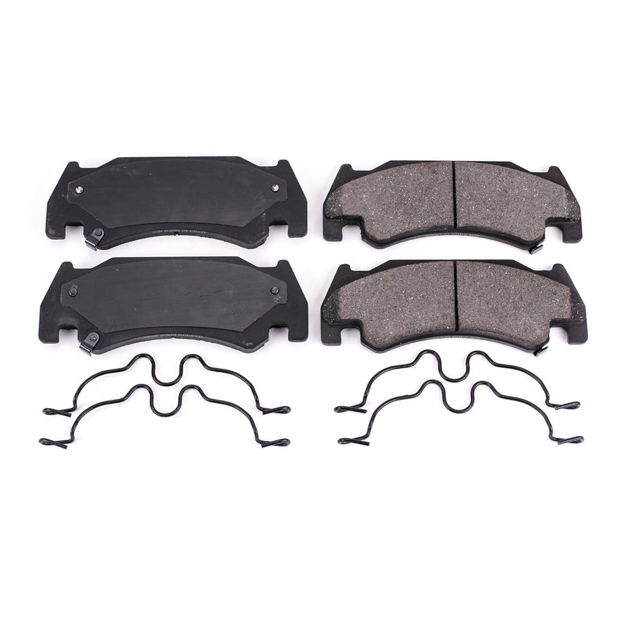 Power Stop Brake Kit Front For Dodge Ram 1500 2005-06 - Ceramic Brake Pads With Installation Hardware, 17-1085