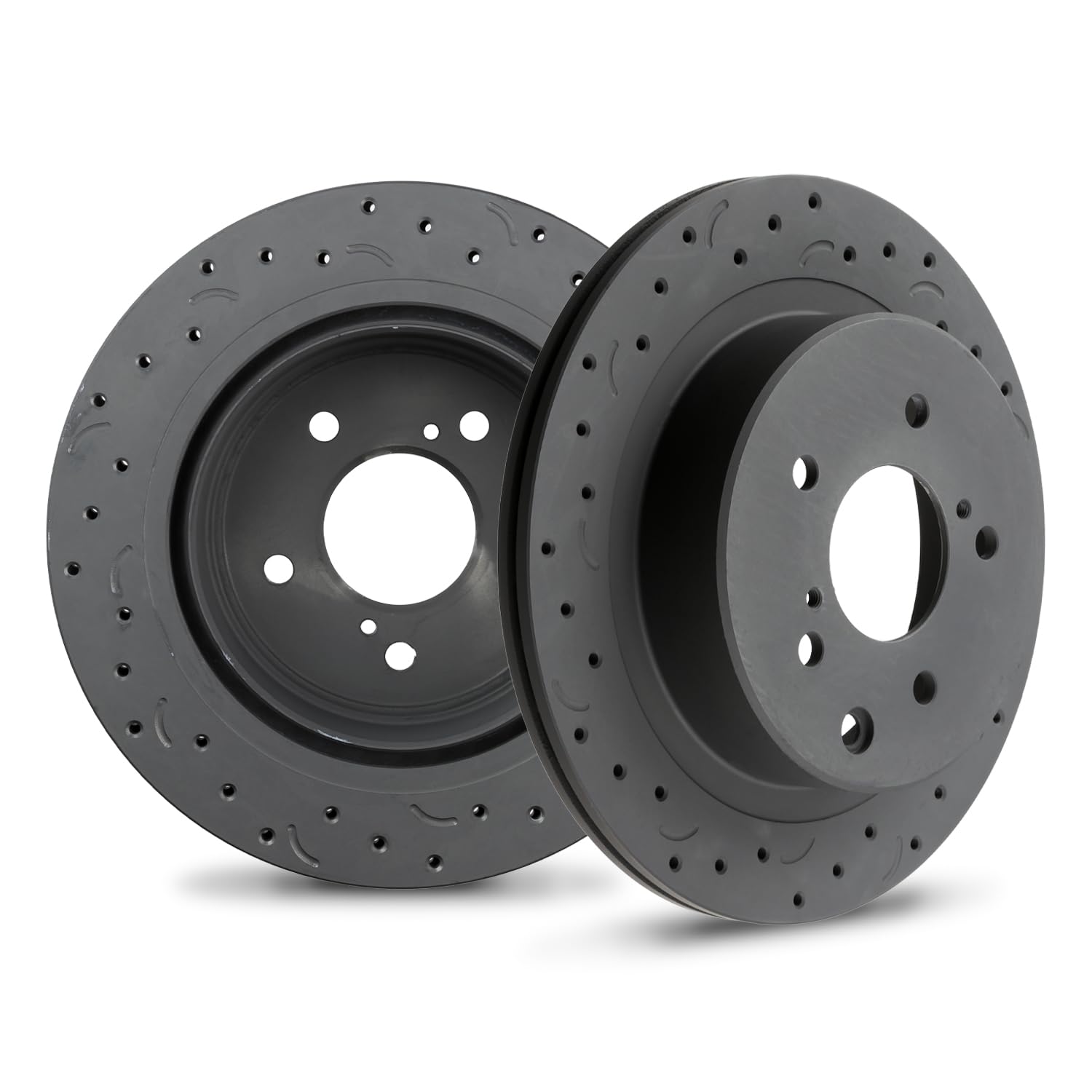 Talon Cross-Drilled and Slotted Vented Rotor, Hawk Performance Brakes, 11.69 in. Diameter, 2.56 in. Height