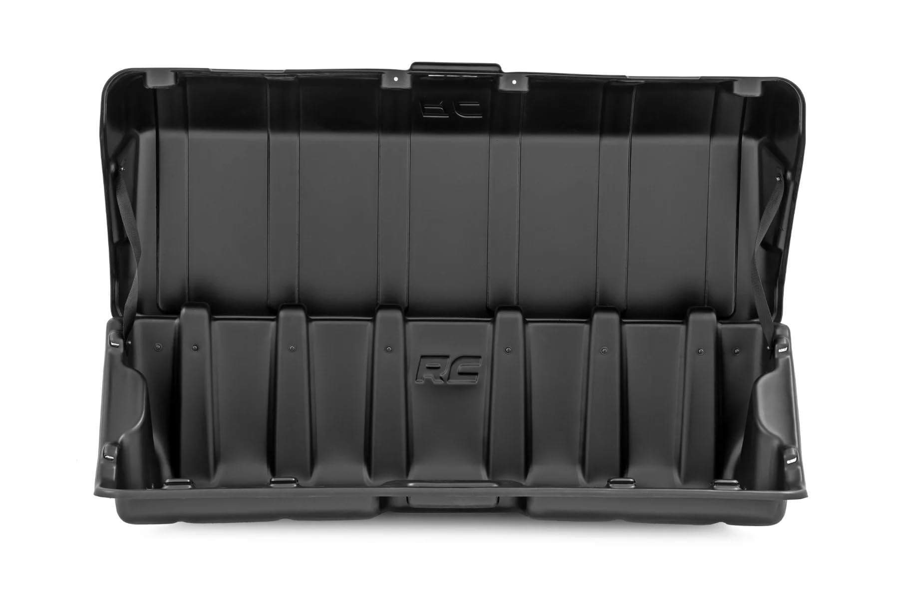 56" Rough Country Slide-Out Truck Bed Cargo Box w/Lockable Lid - Heavy-Duty, Weather-Resistant Truck Organizer for Full-Size Beds, Easy Tailgate Access