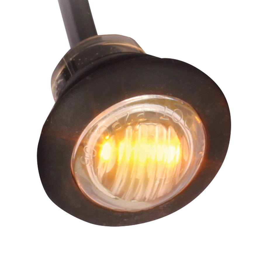 Custer 3/4" Amber LED Light CPL1A-CL, 2 Wire/Clear Lens