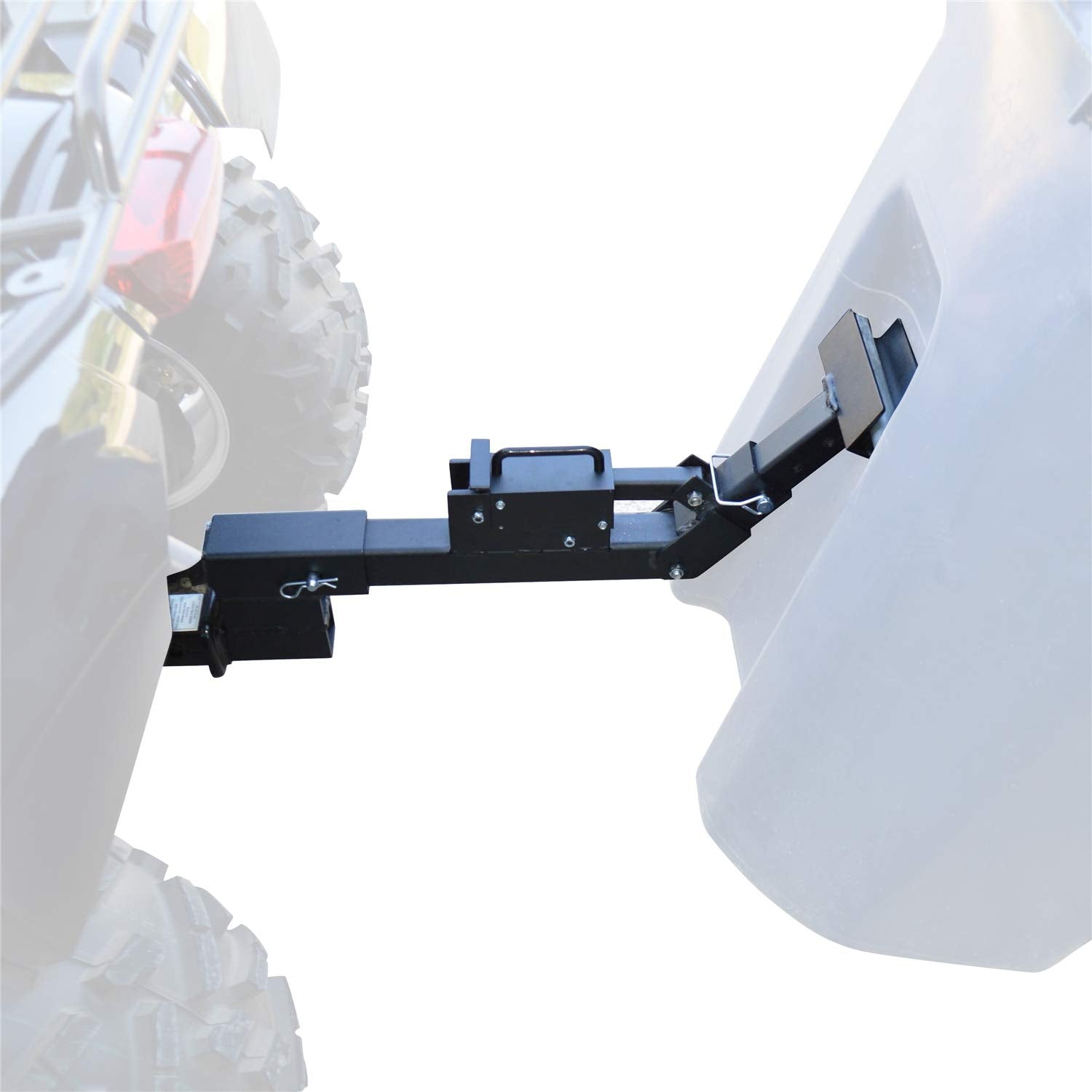 Tote Caddy GREAT DAY Trash Can Transporter - Fits Truck/Auto/Golf Cart/ATV With 2in Hitch Receiver - 200 lbs Weight Capacity - Black Powder-Coated Finish, TC5000