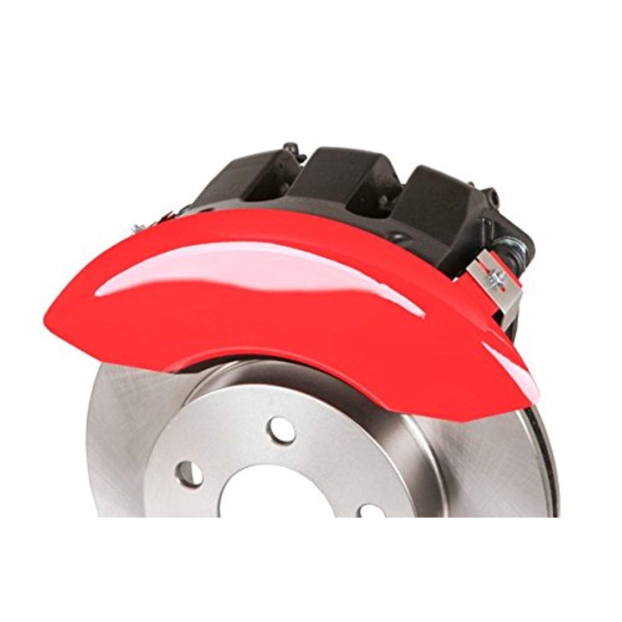 MGP Caliper Covers 'MGP' Engraved Caliper Cover with Red Powder Coat Finish and Silver Characters, 16223SMGPRD (Set of 4)