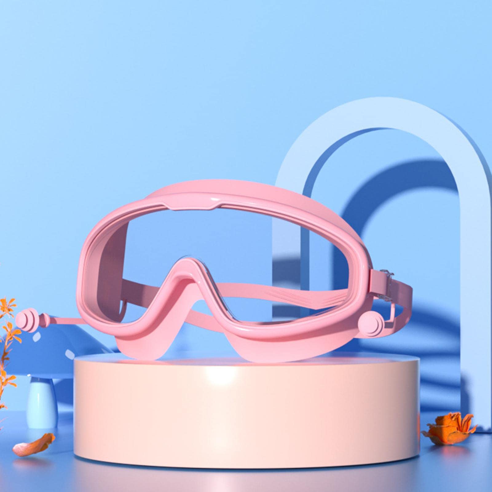 Swimming Goggles Ziurmut for Children | Clear Vision Diving Goggles for Children, UV Protection Anti-Fog Design for Free Diving and Fishing Strap Cover