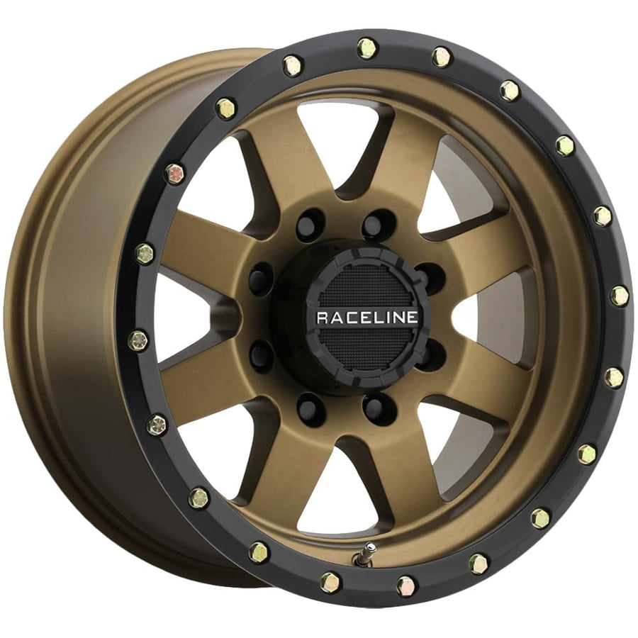 Raceline Wheels DEFENDER 935BZ Matte Bronze Wheel (8 x 9. inches /8 x 165 mm, -12 mm Offset)