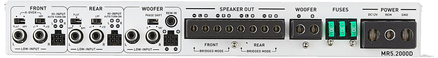 Rubicon Nano Soundstream 2000W Class D 5-Channel Marine Amplifier , White