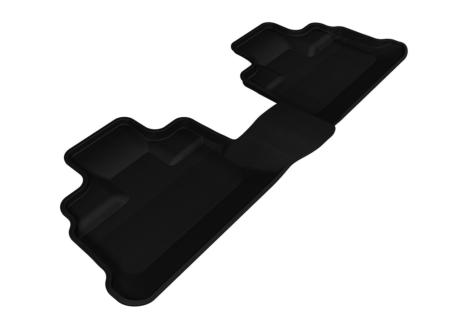Second Row 3D MAXpider Custom Fit All-Weather Floor Mat for Select Jeep Wrangler Models - Kagu Rubber (Black)