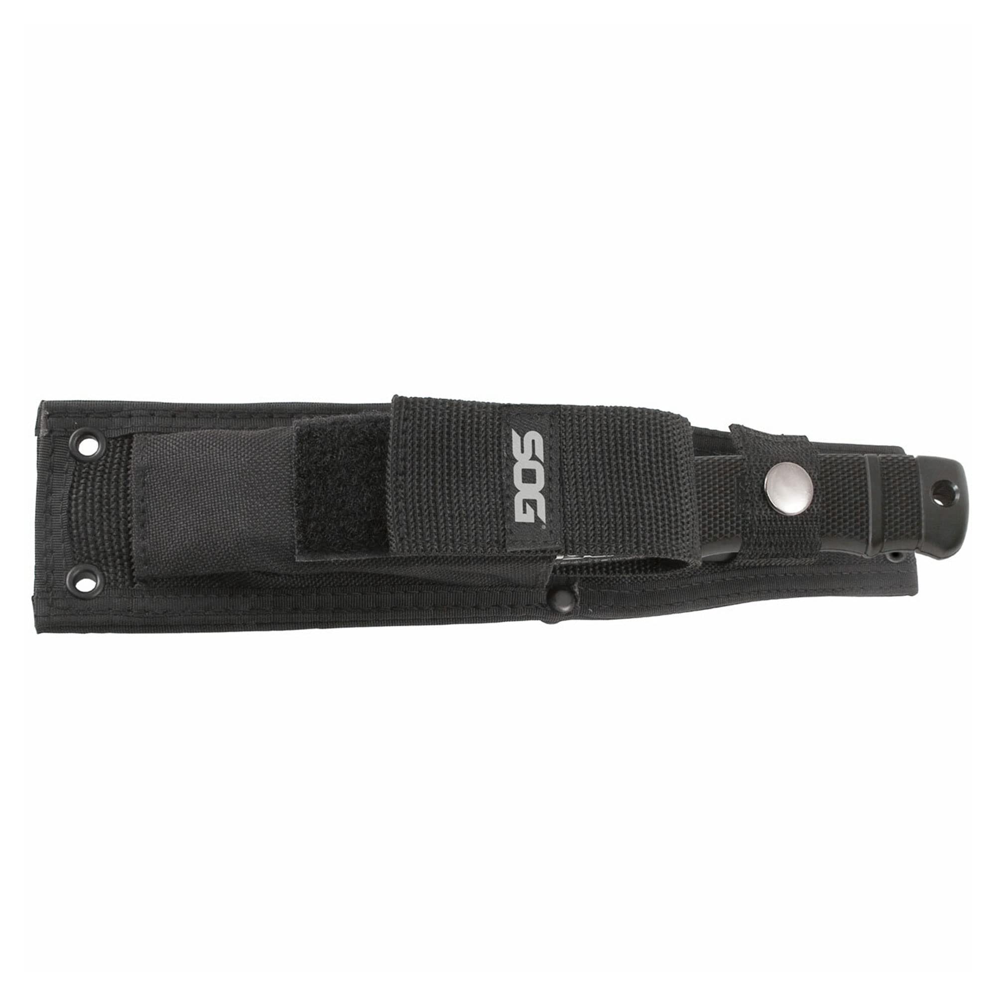 SEAL Pup Elite Survival Knife - SOG Fixed Blade Knives with Sheath, Hunting Knife w/ 4.85 Inch AUS-8 Bowie Knife Blade for a Tactical Knife (E37SN-CP)