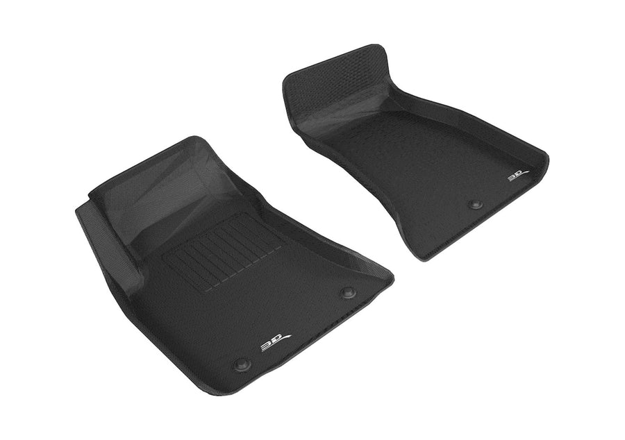 KAGU 3D MAXpider Custom Fit Floor Mat (BLACK) Compatible with DODGE CHALLENGER RWD 2015-2023 - Front Row