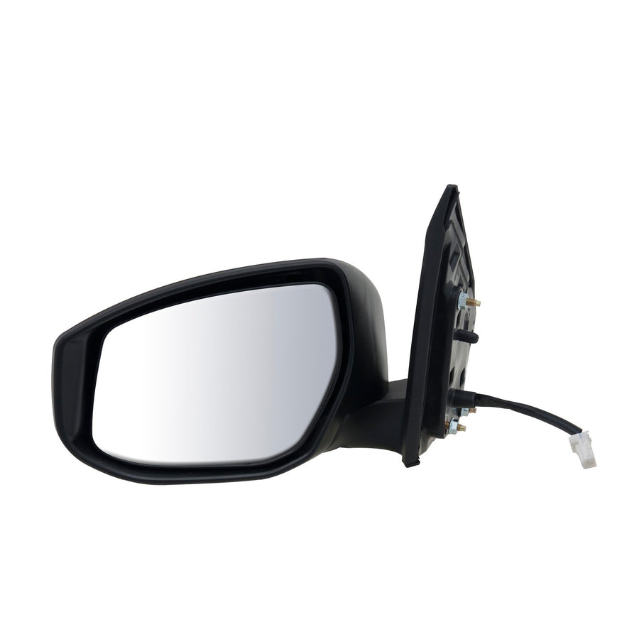 Mirror Driver Side for Nissan Sentra, Black, PTM Cover, Foldaway, Power