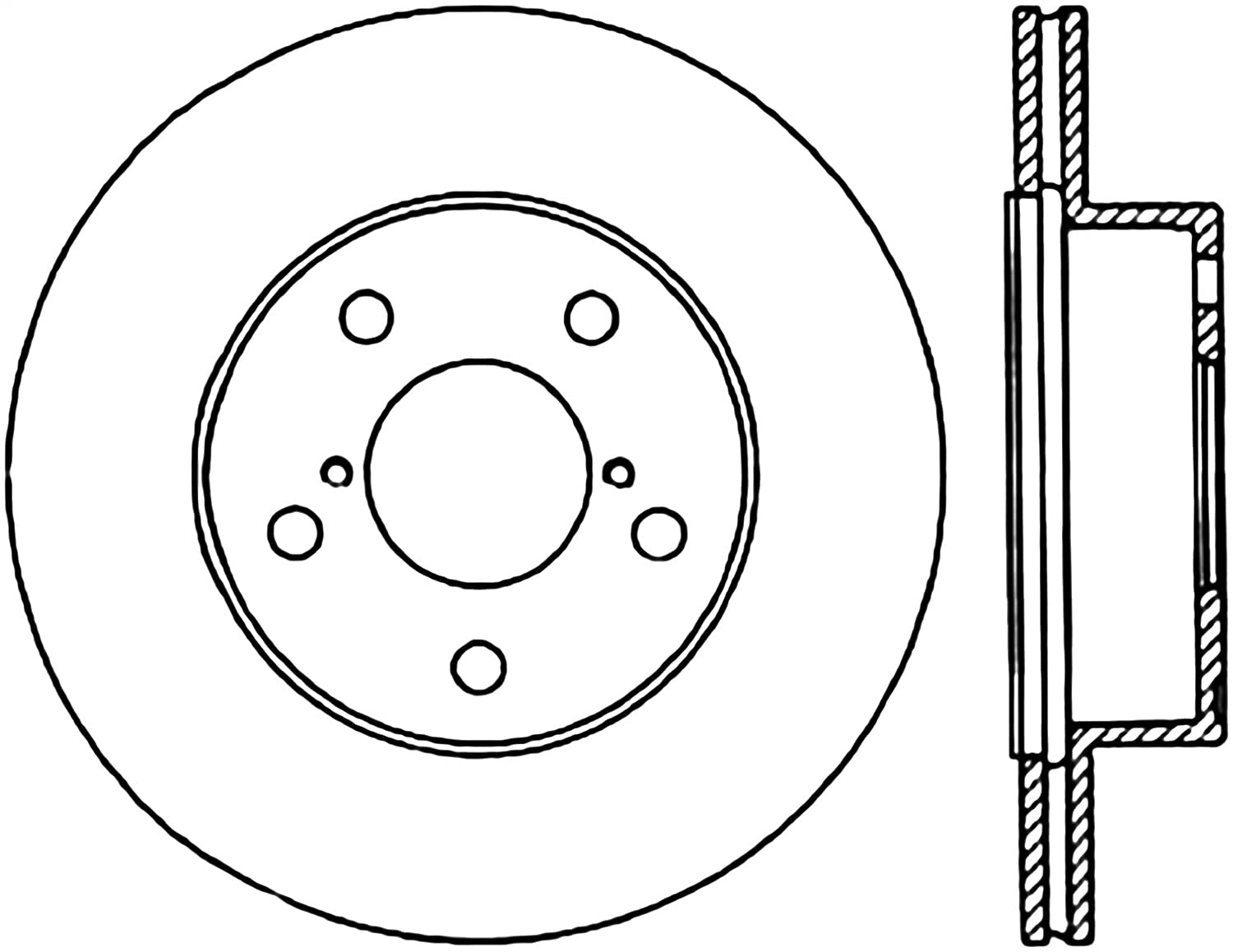 StopTech Sport Drilled/Slotted Brake Rotor 127.47020L; Rear Left
