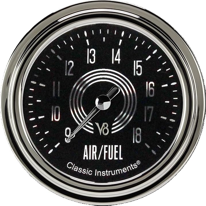 V8SR394SLC Classic Instruments V8 Speedster 2 5/8" Air/Fuel Ratio Gauge Full Sweep