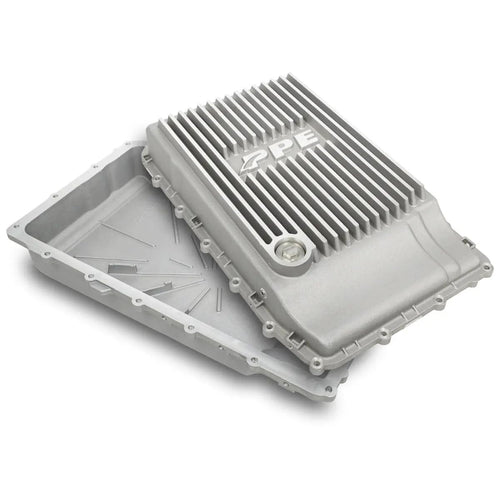 Heavy-Duty Cast Aluminum Shallow Transmission Pan (Raw) 328053200 Pacific Performance Engineering Compatible with Ford 2017+ F150, 2019+ Ranger and 2018+ Mustang with 10R80 Transmission