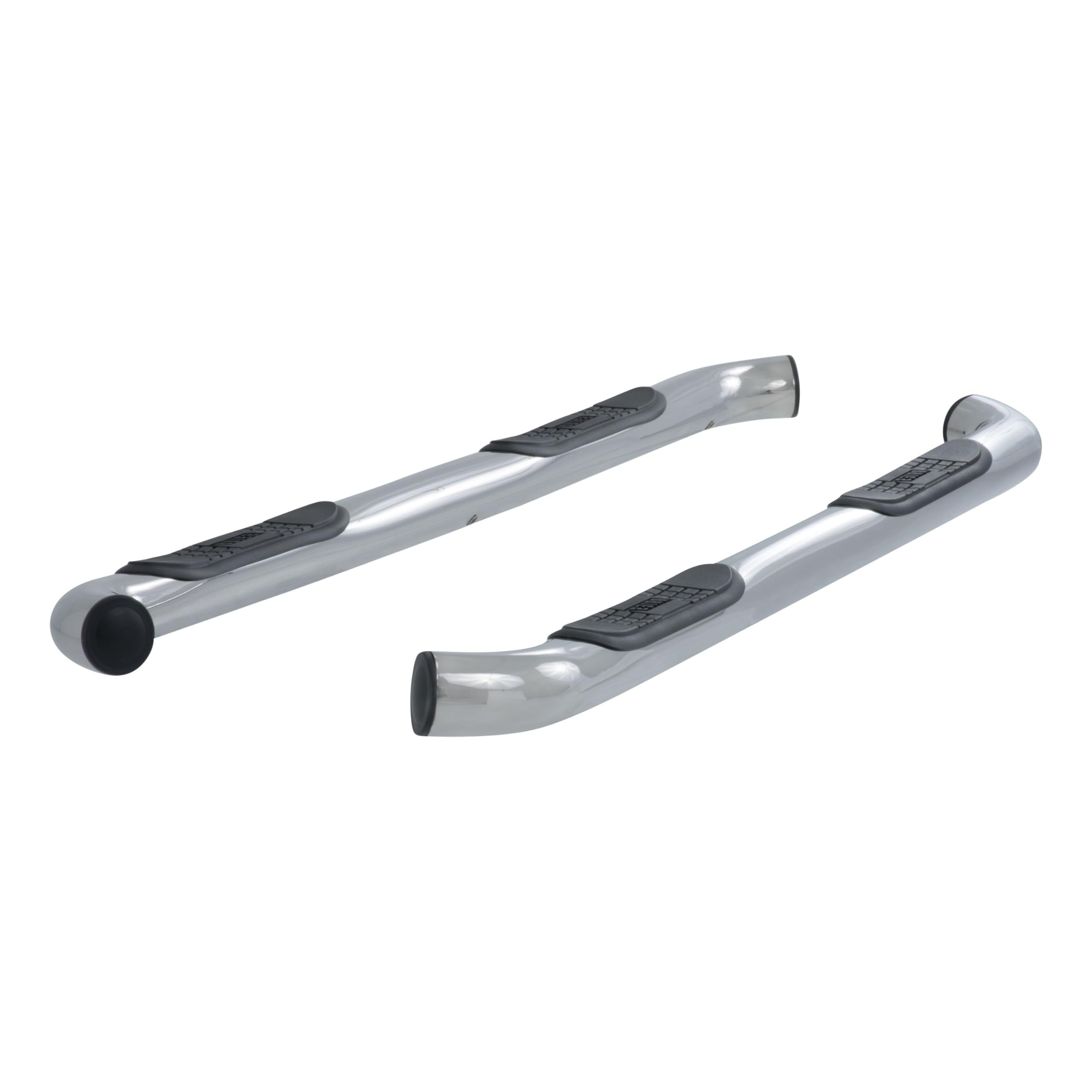 3-Inch Round Polished Stainless Steel ARIES Nerf Bars, No-Drill, Fits Select Toyota Tacoma 202009-2