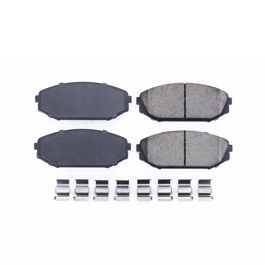 Power Stop Brake Kit Front For Acura MDX 2001-02 | Honda Odyssey 1999-04 - Ceramic Brake Pads With Installation Hardware, 17-793