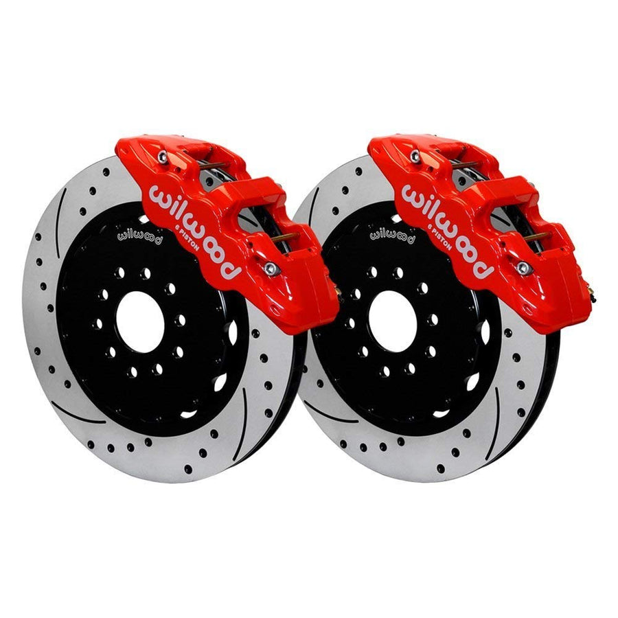 Front AERO6 Hat Kit,15.00, Drilled, Red