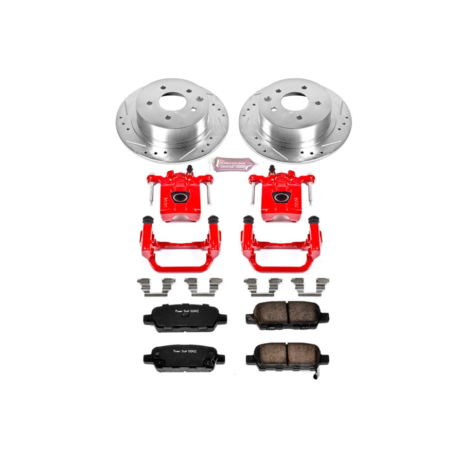 1-Click Performance Brake Kit Power Stop (KC098A) with Calipers For Nissan Altima 2010-2012 | Nissan Maxima 2007-2008 [Vehicle Specific]