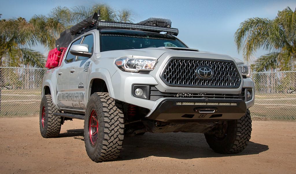 Icon Front Armor Impact Bumper, Compatible with 2016-Up Toyota Tacoma Sport, 56220