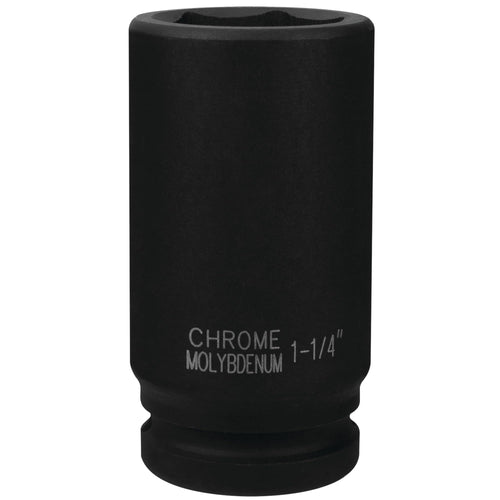 M742-40 Performance Tool 3/4-Inch Drive 1-1/4-Inch Deep Wall Impact Socket for Heavy-Duty Fastening Tasks and Automotive Repairs