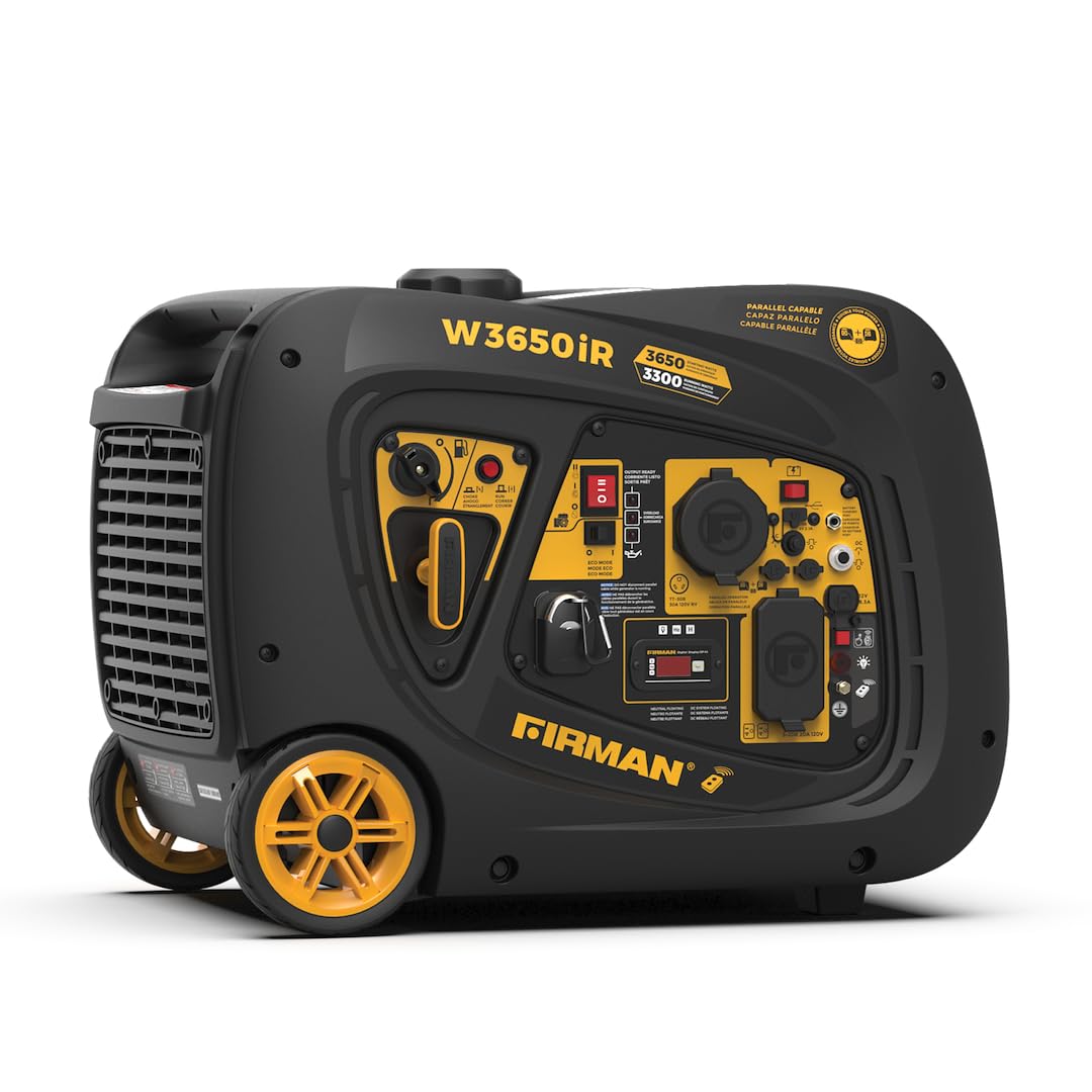 Gas Generator Firman W03383 Remote Start - 3650/3300W