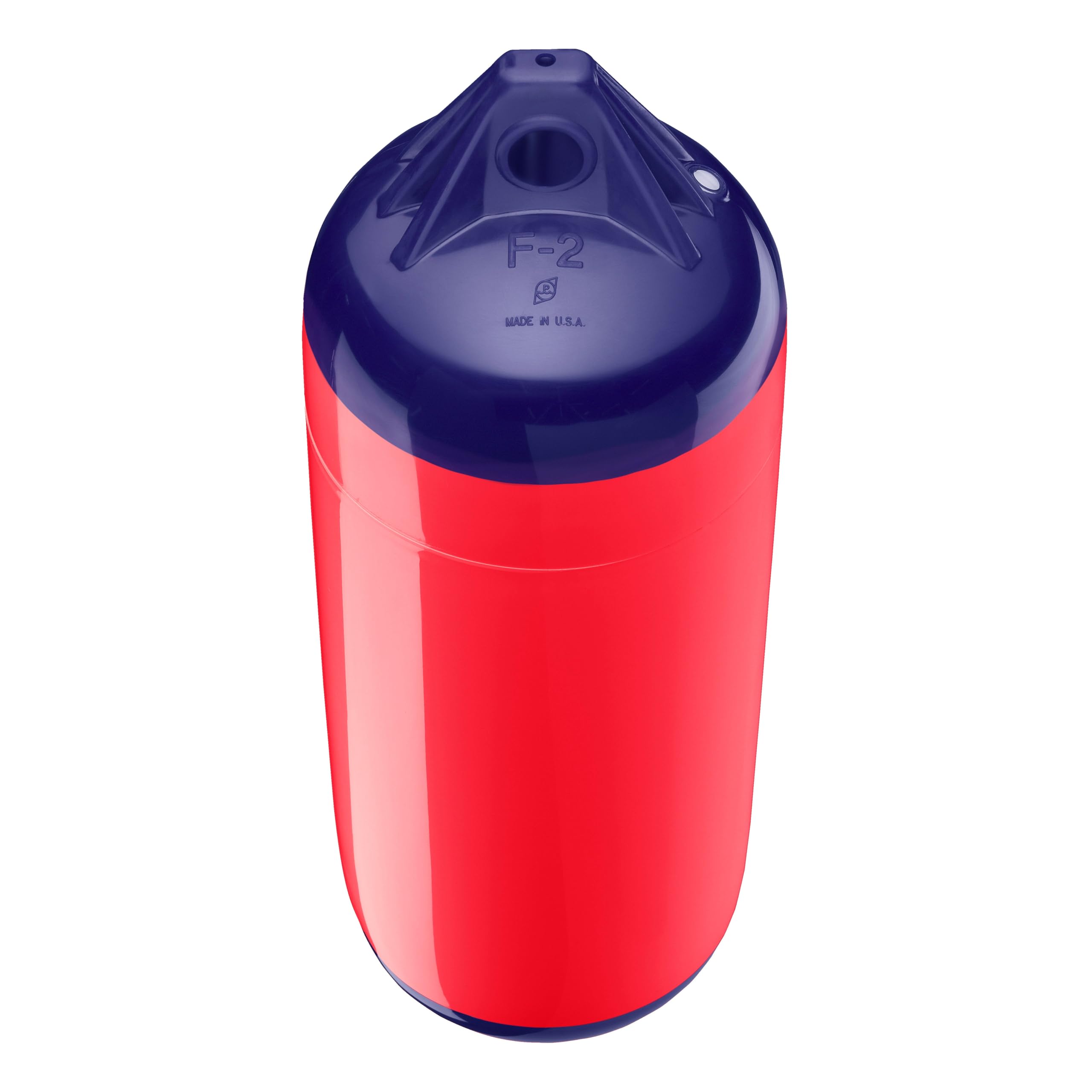 F-2 Standard Polyform Boat Fender Blue Ropehold - Red