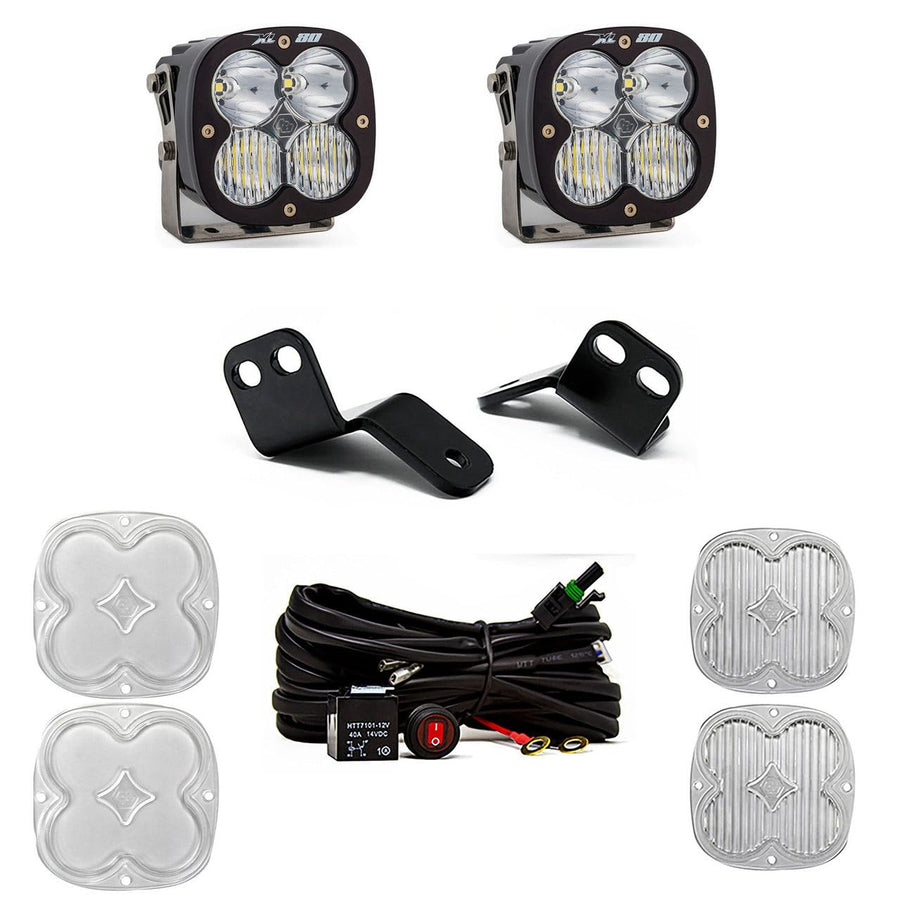 XL80 Baja Designs LED A-Pillar Light Kit for Textron Wildcat XX 2018-22 UTV (Driving/Combo; Clear)
