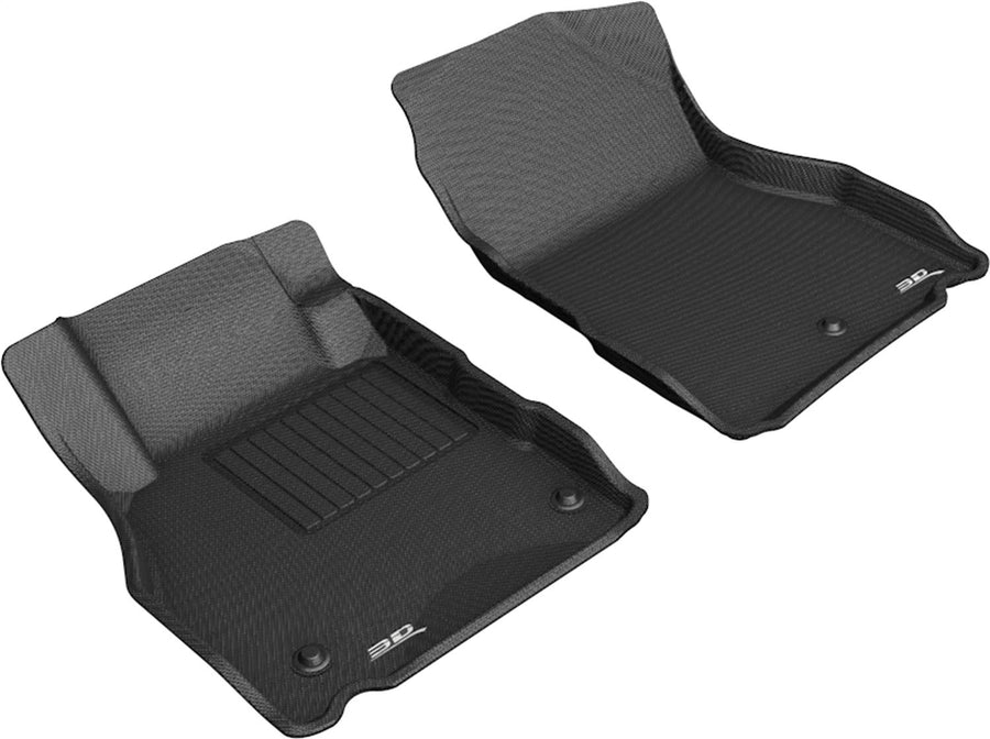 Kagu 3D MAXpider Custom Fit Floor Mat (Black) Compatible with Nissan Kicks 2018-2023 - Front Row
